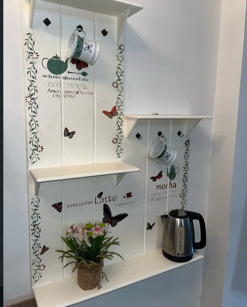 Butterfly coffee corner stand